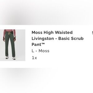 Figs Women’s Moss Green Scrub Pants